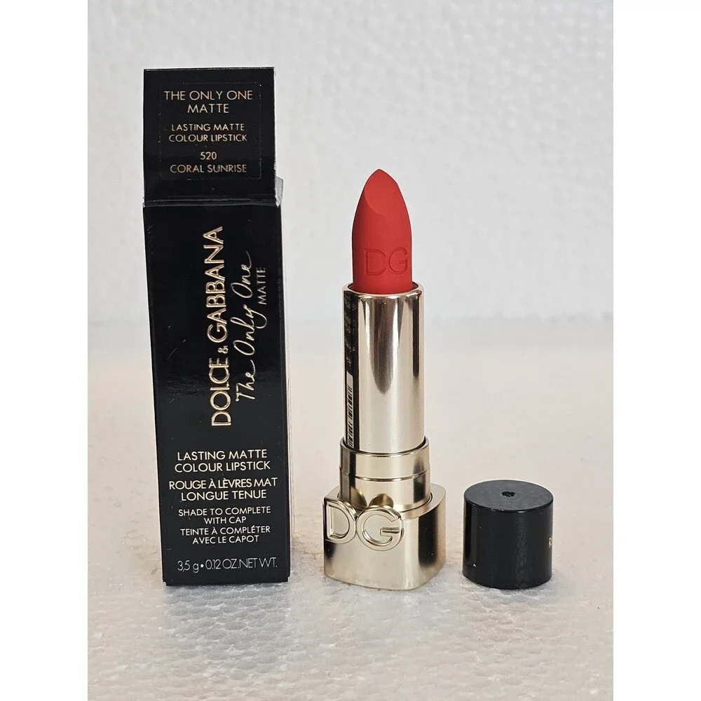 Dolce&Gabbana The Only One Matte Lipstick 520 Coral Sunrise NEW IN BOX FREE SHIP